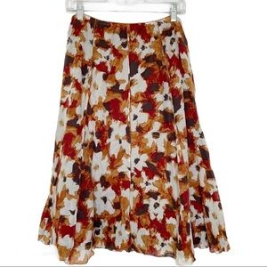 J.Jill A line abstract print skirt sz 10
